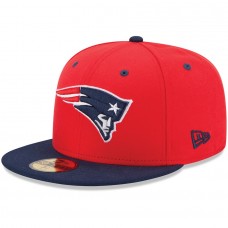 New Era New England Patriots 2Tone 59FIFTY Fitted Hat - Red 1019817